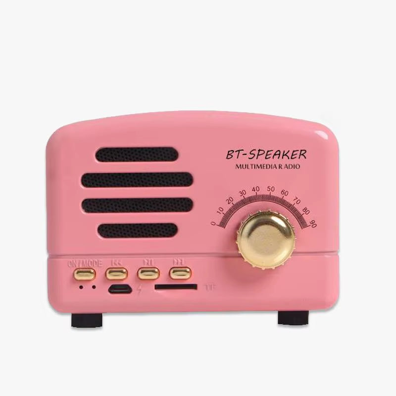 Retro Portable Bluetooth Speaker Classic Music Player Mini Wireless Bluetooth Speaker Radio USB/TF Card Soundbox Music Box