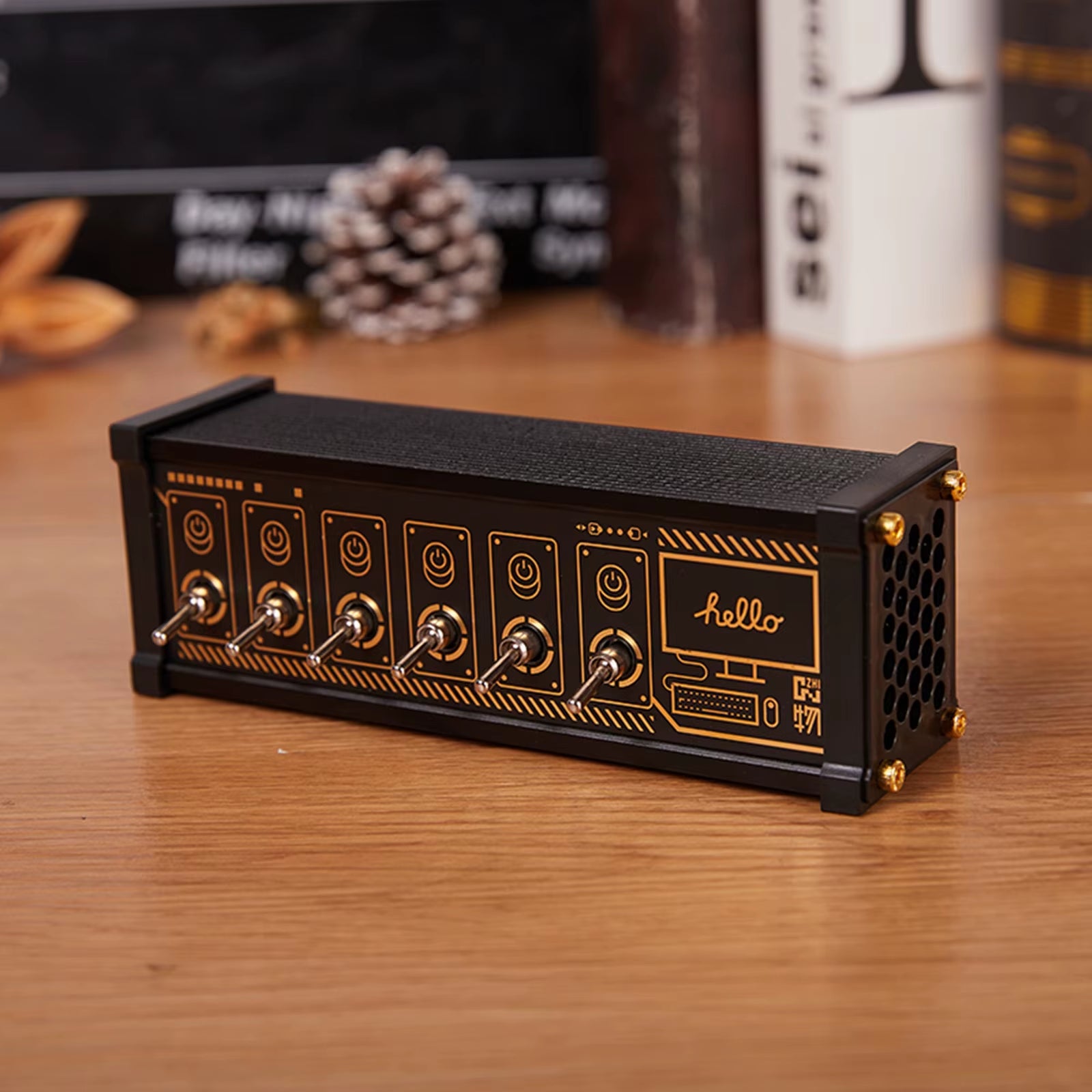 Retro Block USB Socket Independent Control Twist Switch Creative Desktop Ornaments to Send Boyfriend Gifts