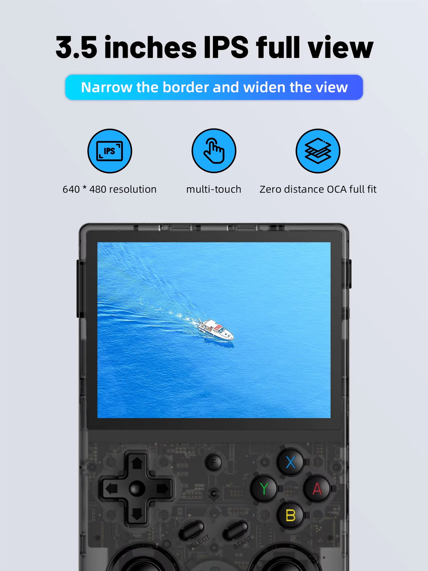 RG353V RG353VS Handheld Gam Console 3.5'' IPS Screen HDMI Output Android Linux OS Built-In Retro Emulator Player Gifts