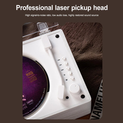 Home Music Player Rechargeable Remote Control Desktop CD Player Bluetooth-Compatible 5.0 Support CD BT USB 3.5Mm AUX Home Decor