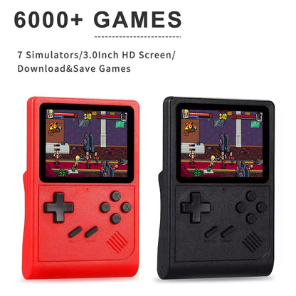 GB300 Portable Handheld Game Player 3.0 Inch Screen TV Video Game Console AV Output Retro Game Console Built-In 8G 6000+ Games