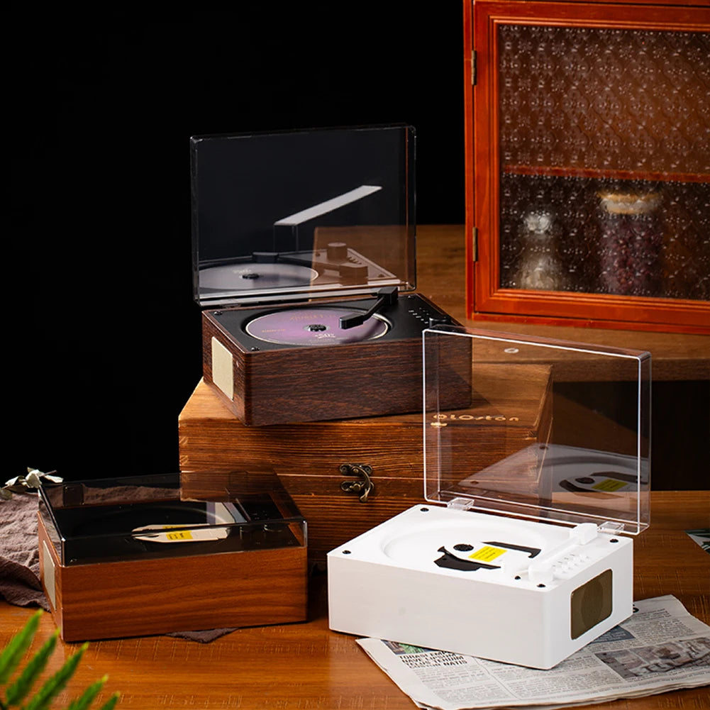 Home Music Player Rechargeable Remote Control Desktop CD Player Bluetooth-Compatible 5.0 Support CD BT USB 3.5Mm AUX Home Decor