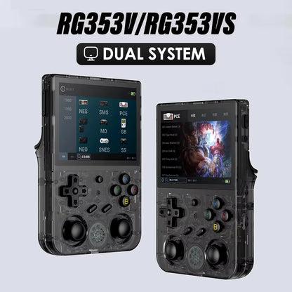 RG353V RG353VS Handheld Gam Console 3.5'' IPS Screen HDMI Output Android Linux OS Built-In Retro Emulator Player Gifts